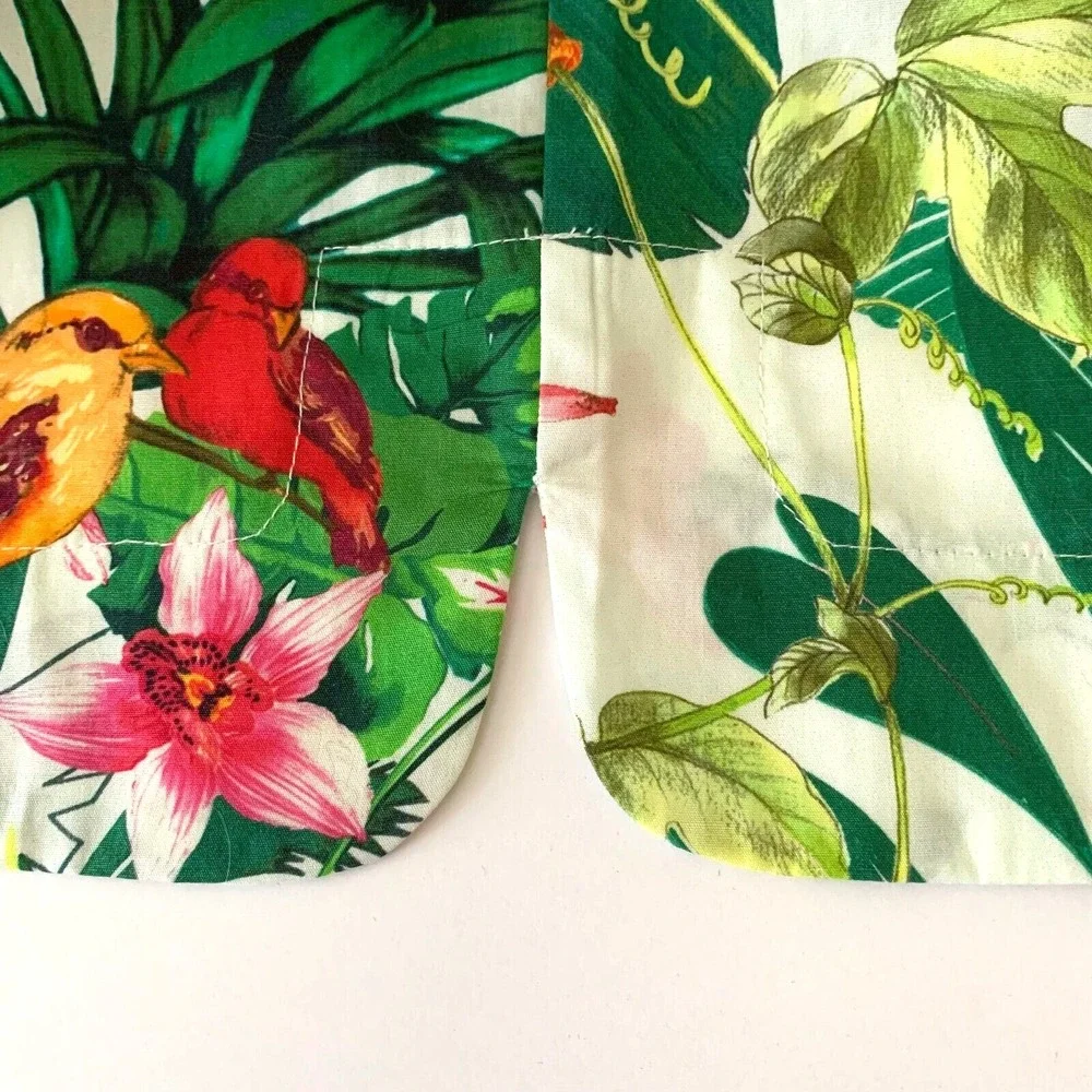 NWT J. Crew Ratti Into the Wild Jungle Off Shoulder Dress‎ 000 XXS Bird Tropical